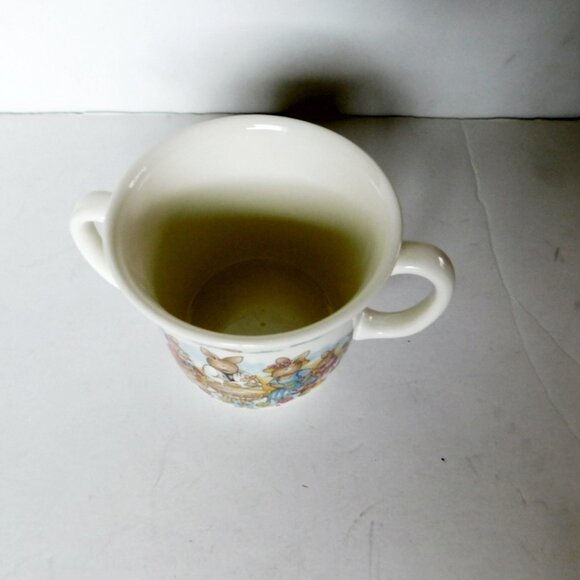 Bunnykins Christening 2 Handled Hug a Mug Mug Albion shape near mint condition - Picture 2 of 7